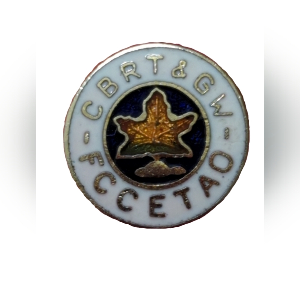 CBRT & GW Gold and White Pin